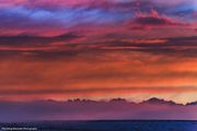 Foggy Mt. Bonneville Sunrise Color. Photo by Dave Bell.