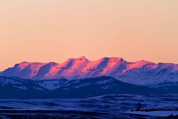 Soft Light On The Sawtooth. Photo by Dave Bell.