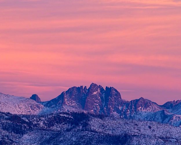 Mt. Bonneville Alpenglow. Photo by Dave Bell.