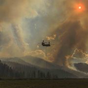 Chinook Working Hard. Photo by Dave Bell.