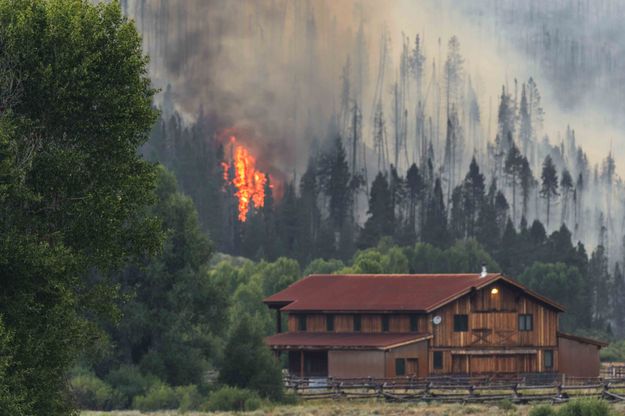 Burning Next To A Barn. Photo by Dave Bell.