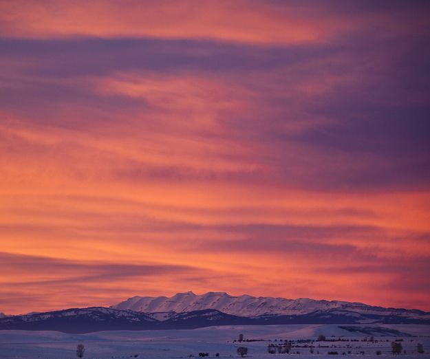 Colorful Sawtooth Sunset. Photo by Dave Bell.