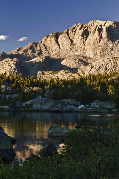 Rocky Shoreline Reflection. Photo by Dave Bell.