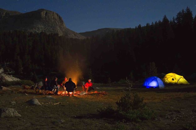 Evening Campfire. Photo by Dave Bell.