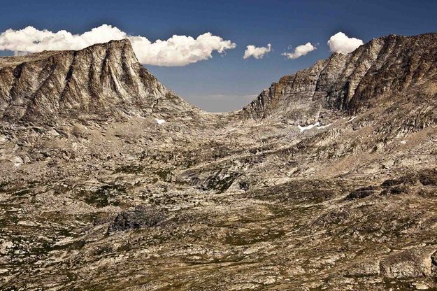 Angel Pass From Mt. Baldy. Photo by Dave Bell.