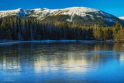 Fresh Ice On Soda Lake. Photo by Dave Bell.