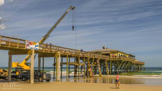 Hurricane Repairs. Photo by Dave Bell.