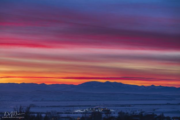 Sunset Color Overlooking The Valley. Photo by Dave Bell.