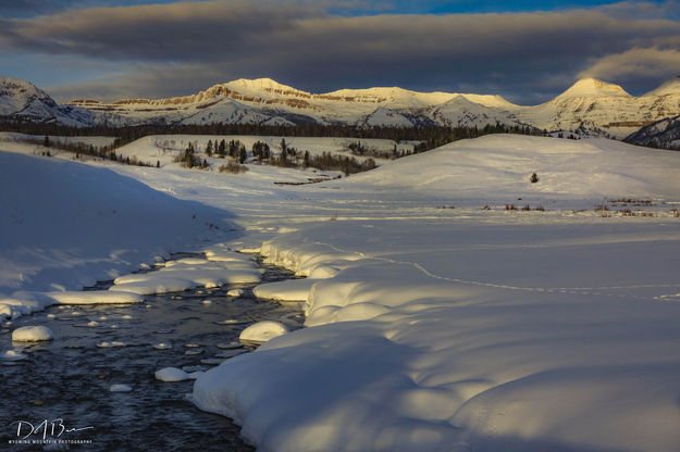 Doubletop Peak Above Dell Creek. Photo by Dave Bell.