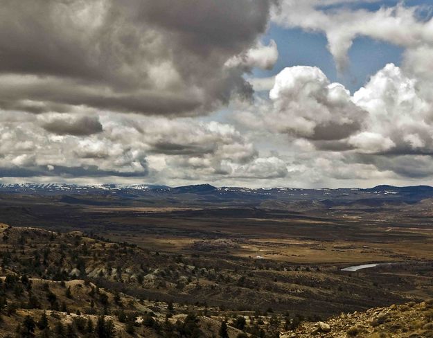 Green River Valley Looking Down On LaBarge. Photo by Dave Bell.