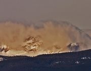 Sunspot In Overrunning Upslope Clouds. Photo by Dave Bell.