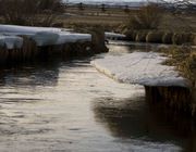 Remnants Of Winter Freeze Up. Photo by Dave Bell.