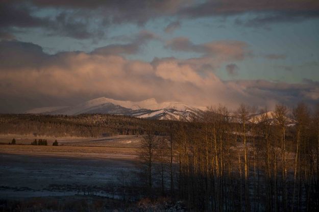 First Light On Hoback Peak. Photo by Dave Bell.