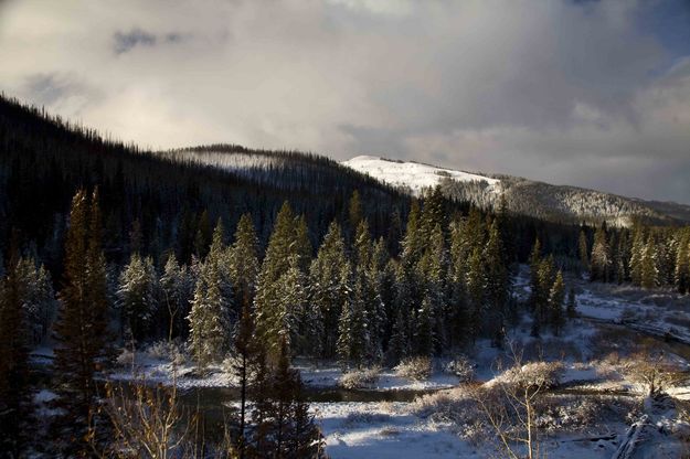 Winter Scene On Horse Creek. Photo by Dave Bell.