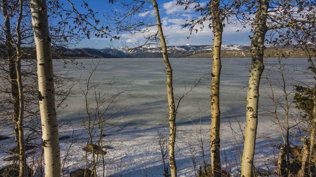 Spring Arrives On Fremont Lake (sorta). Photo by Dave Bell.