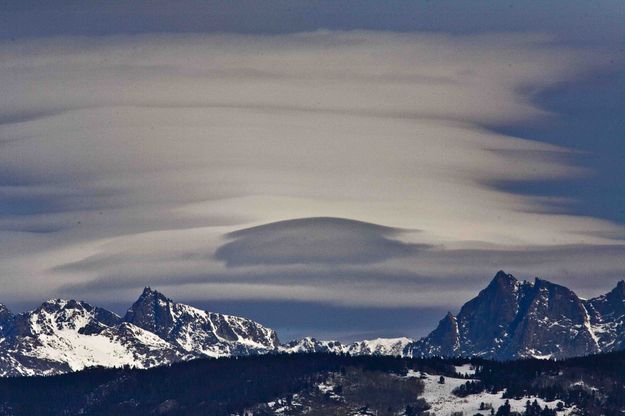Stack Of Lenticulars (earlier in the week). Photo by Dave Bell.