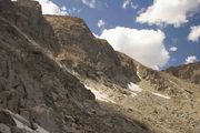 Cliffs Rising To Europe Pass. Photo by Dave Bell.