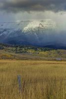 Fall Snow Showers On The Sawtooth. Photo by Dave Bell.