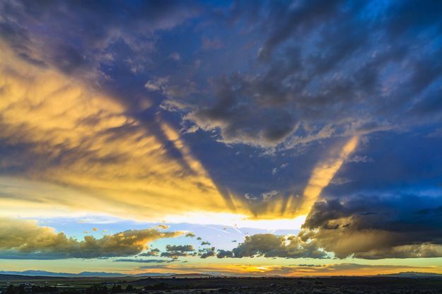 Sunset On D-Day. Photo by Dave Bell.