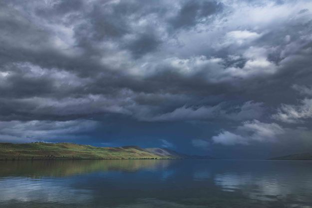 Calm Fremont Lake And Stormy Skies. Photo by Dave Bell.
