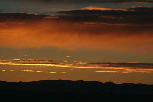 Meanwhile, The Sunset Is Spectacular Over Wyoming Range. Photo by Dave Bell.