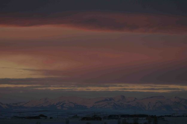 Alpenglow Over Gros Ventre Range. Photo by Dave Bell.