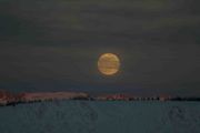 Full Moon Over Half Moon Mountain. Photo by Dave Bell.