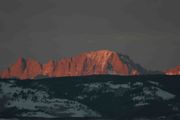 Sunset Red Fremont Peak. Photo by Dave Bell.