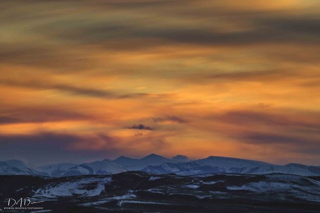 Beautiful Sky And Wyoming Peak. Photo by Dave Bell.