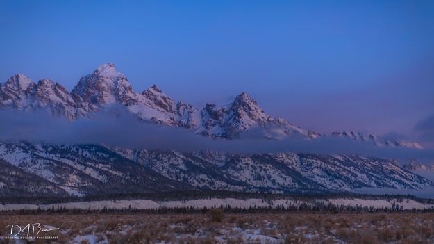 Early Morning And The Tetons. Photo by Dave Bell.
