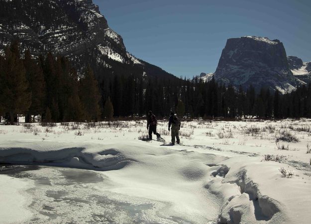 Snowshoeing In The Upper Green. Photo by Dave Bell.