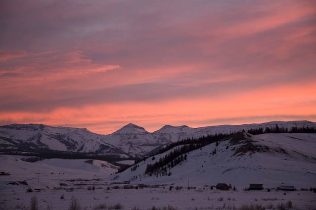Sunrise Over The Dell Fork Ranch. Photo by Dave Bell.