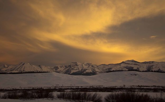 Unnatural Light Over Gros Ventre. Photo by Dave Bell.