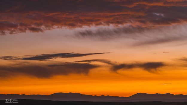 Smoky Sky Wyoming Range Silhouette. Photo by Dave Bell.