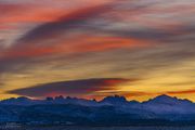 Sunrise Light Over Pronghorn, Bonneville and Raid. Photo by Dave Bell.