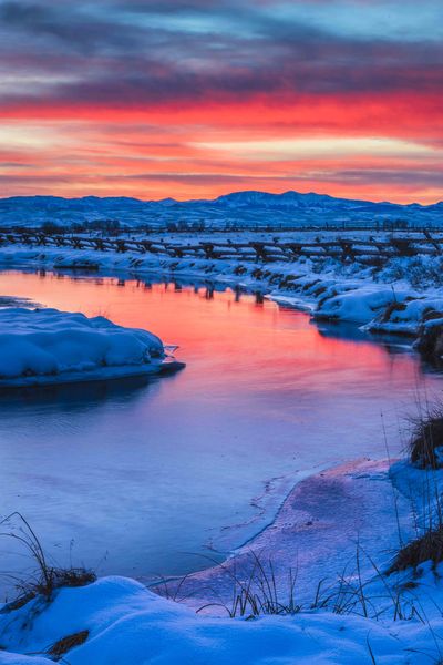 Forty Rod Creek Sunset. Photo by Dave Bell.