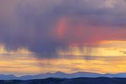 Evening Color Silhouettes Wyoming Peak. Photo by Dave Bell.