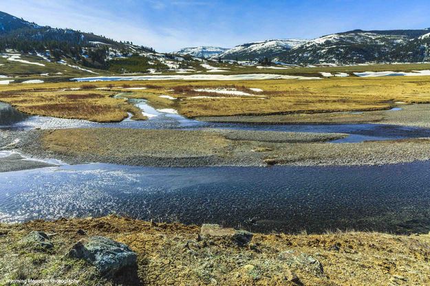 At The Corner Of The Lamar River And Soda Butte Creek. Photo by Dave Bell.