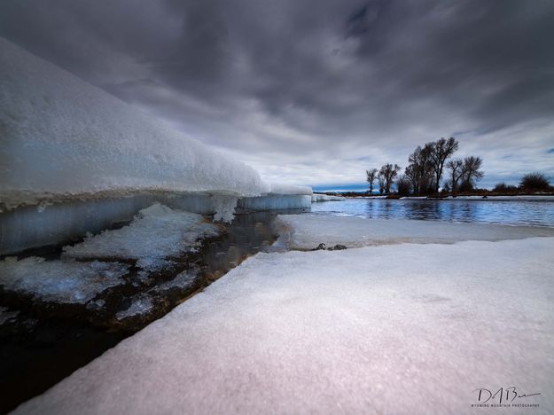 New Fork River Melting Ice. Photo by Dave Bell.