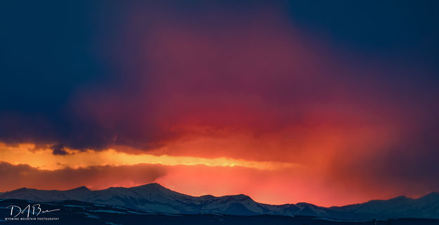 Fiery Sunset. Photo by Dave Bell.