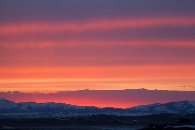 Wyoming Range Sunset. Photo by Dave Bell.