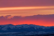 Wyoming Range Sunset Ridgeline Silhouette. Photo by Dave Bell.