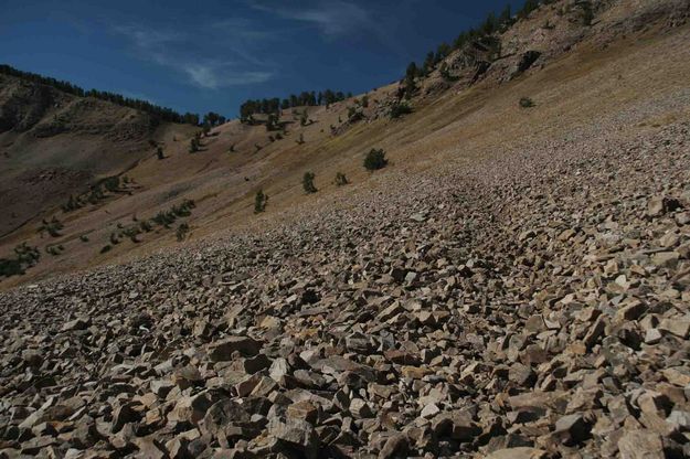 Faint Trail On Final Push To Cheese Pass. Photo by Dave Bell.