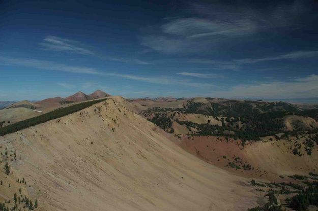 East Facing Ridgelines-Classic Wyo Range Overthrust Geology. Photo by Dave Bell.