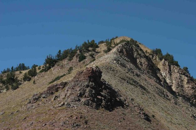 Rocky Descent--Off Trail Route--Coming Off Trip Highpoint At 10,848'. Photo by Dave Bell.