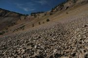 Faint Trail On Final Push To Cheese Pass. Photo by Dave Bell.