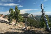 10,480' Cheese Pass Marker Sign. Photo by Dave Bell.