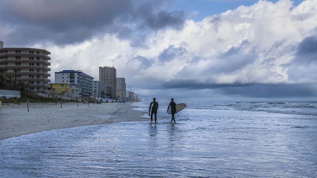 High Tide Surfing. Photo by Dave Bell.