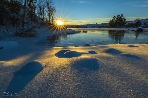 Setting Sun Shadows. Photo by Dave Bell.