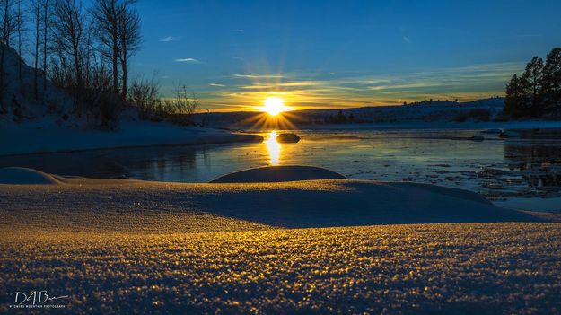 Sunset Snow Granules. Photo by Dave Bell.